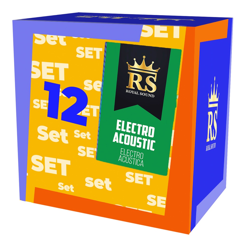 [ACS1-80/20-GA-10-52-S12-RS] Set 12-Acustica-RS-Royal Sound-10-52-Golden Wound