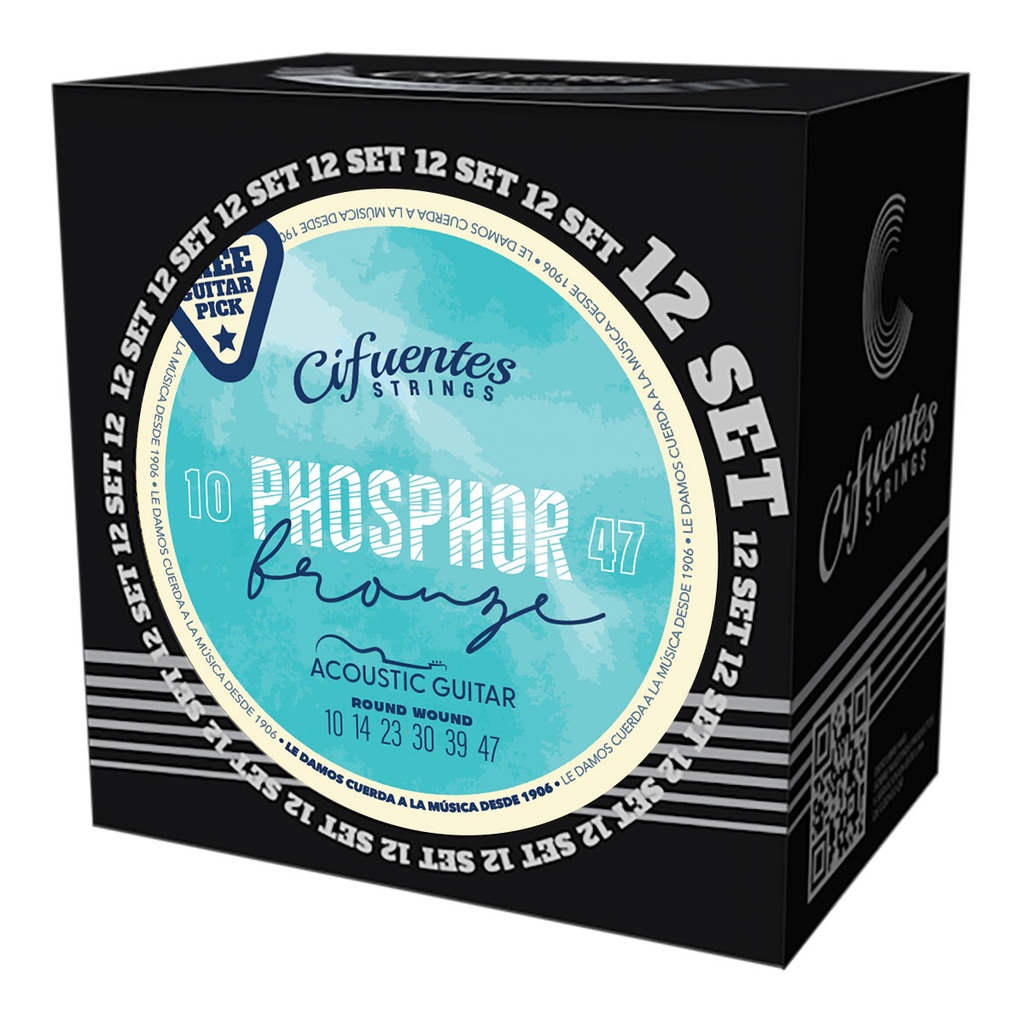 Set 12-Acustica-10-47-Phosphor Bronze