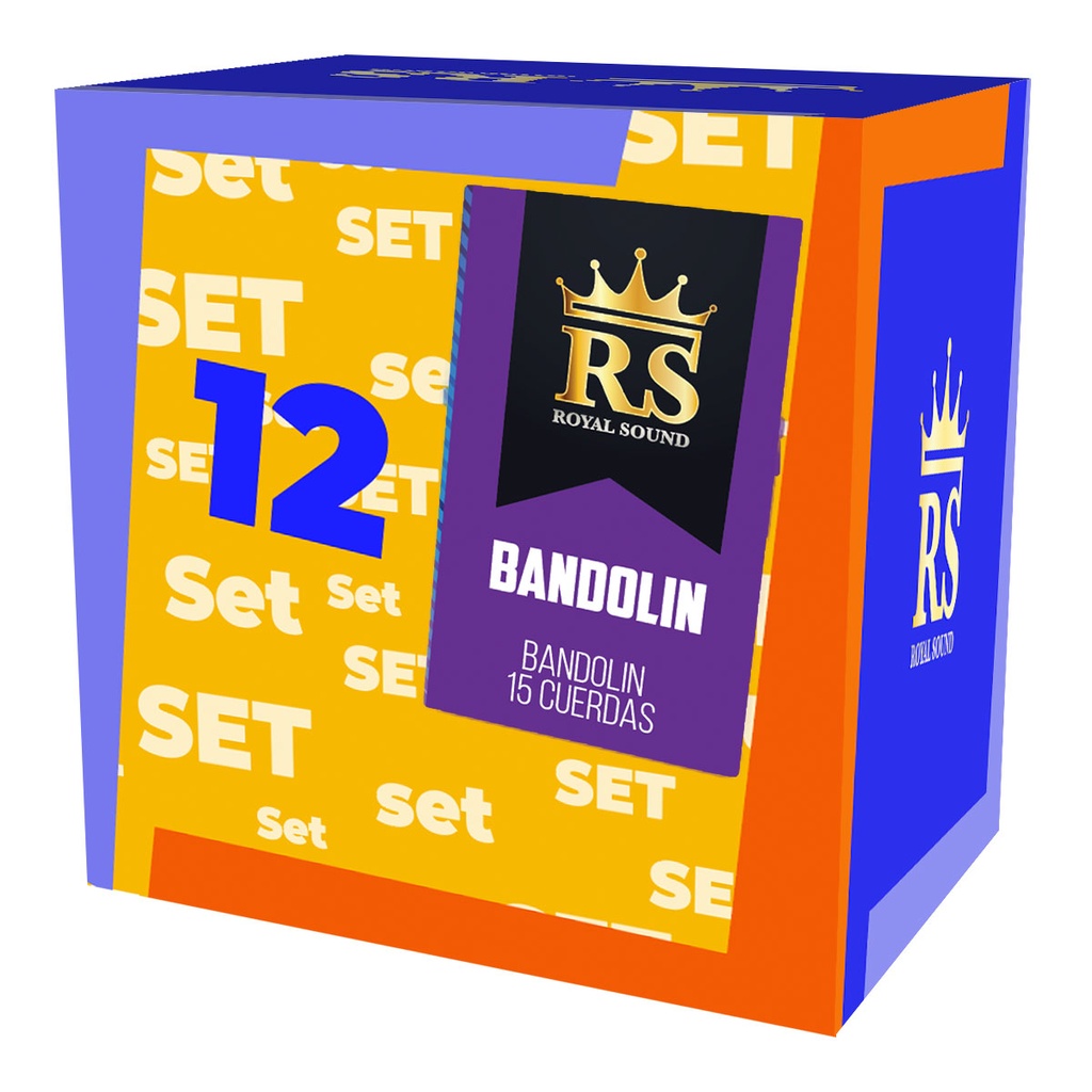 [BND1-SP-FLK-9-30-S12-RS] Set 12-Bandolin-Ecuatoriano-09-30-Silver Plated
