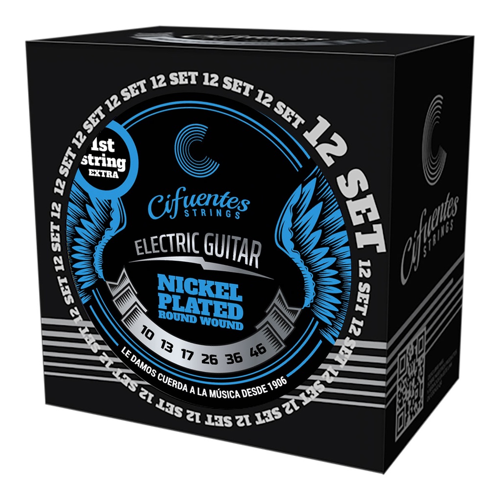 [AC10-NP-GE-10-46-S12-CS] Set 12-Electrica-10-46-Nickel Plated