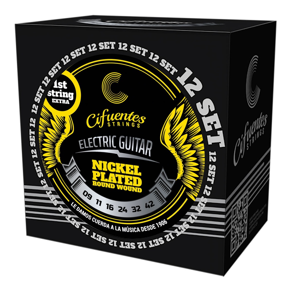 Set 12-Electrica-09-42-Nickel Plated