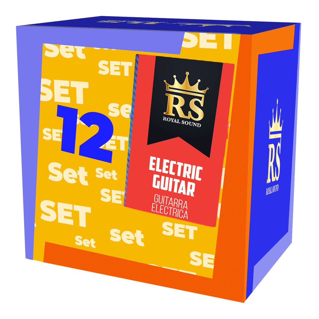 [ELC1-NP-GE-9-47-S12-RS] Set 12-Electrica-RS Royal Sound-09-47-Nickel Plated