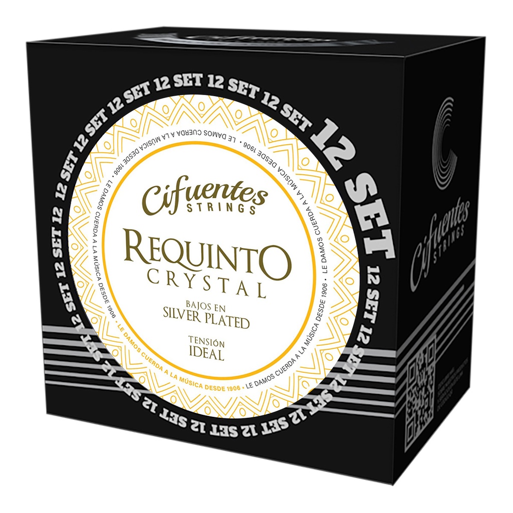 Set 12-Requinto-AC3-Silver Plated-Tension Ideal