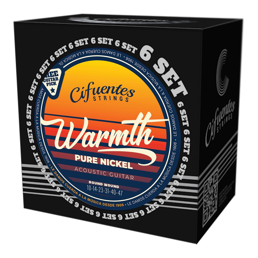 Set 6-Acustica-JD10-10-47-Pure Nickel
