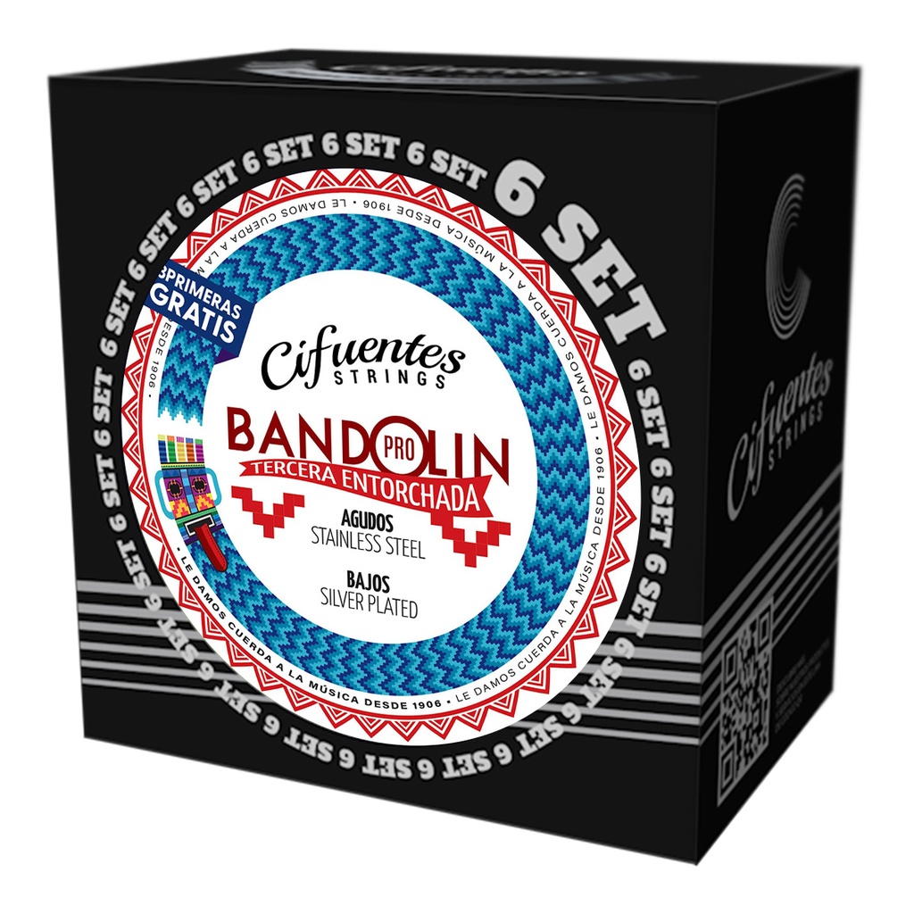 [BND9-3E-SP-FLK-9-30-S6-CS] Set 6-Bandolin-BND9-3E-09-30-Silver Plated