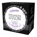 Set 6-Clasica-Titanium Nylon-Silver Plated-High Tension