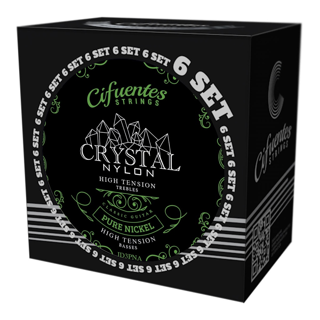 Set 6-Clasica-Crystal Nylon-Pure Nickel-High Tension
