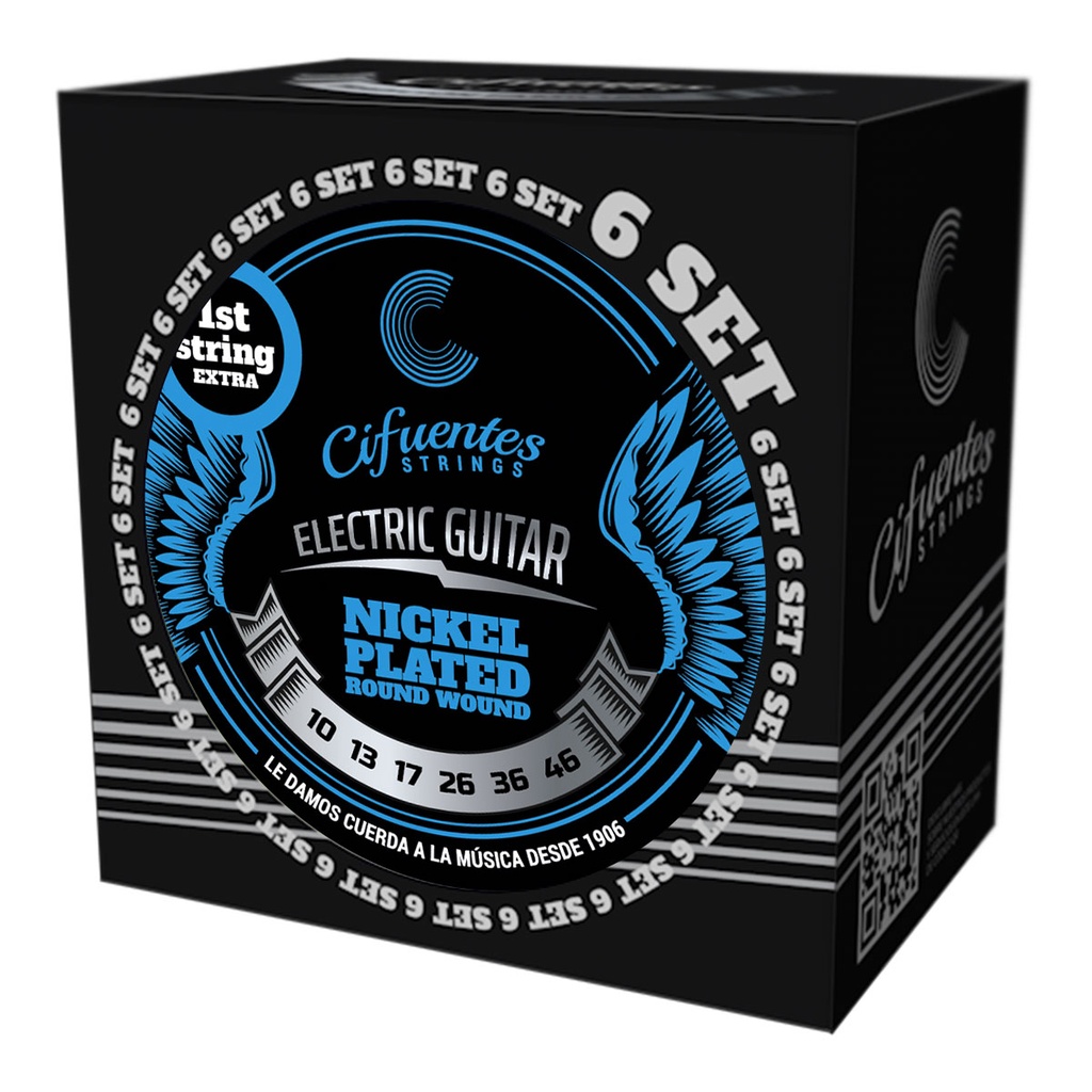 [AC10-NP-GE-10-46-S6-CS] Set 6-Electrica-10-46-Nickel Plated