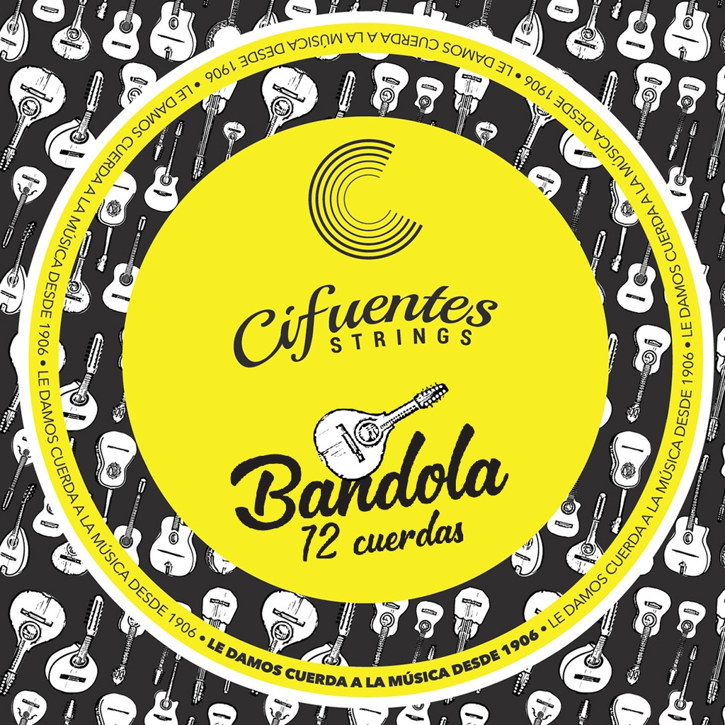 Juego-Nueva-Bandola-10-45-Nickel Plated-Nylon
