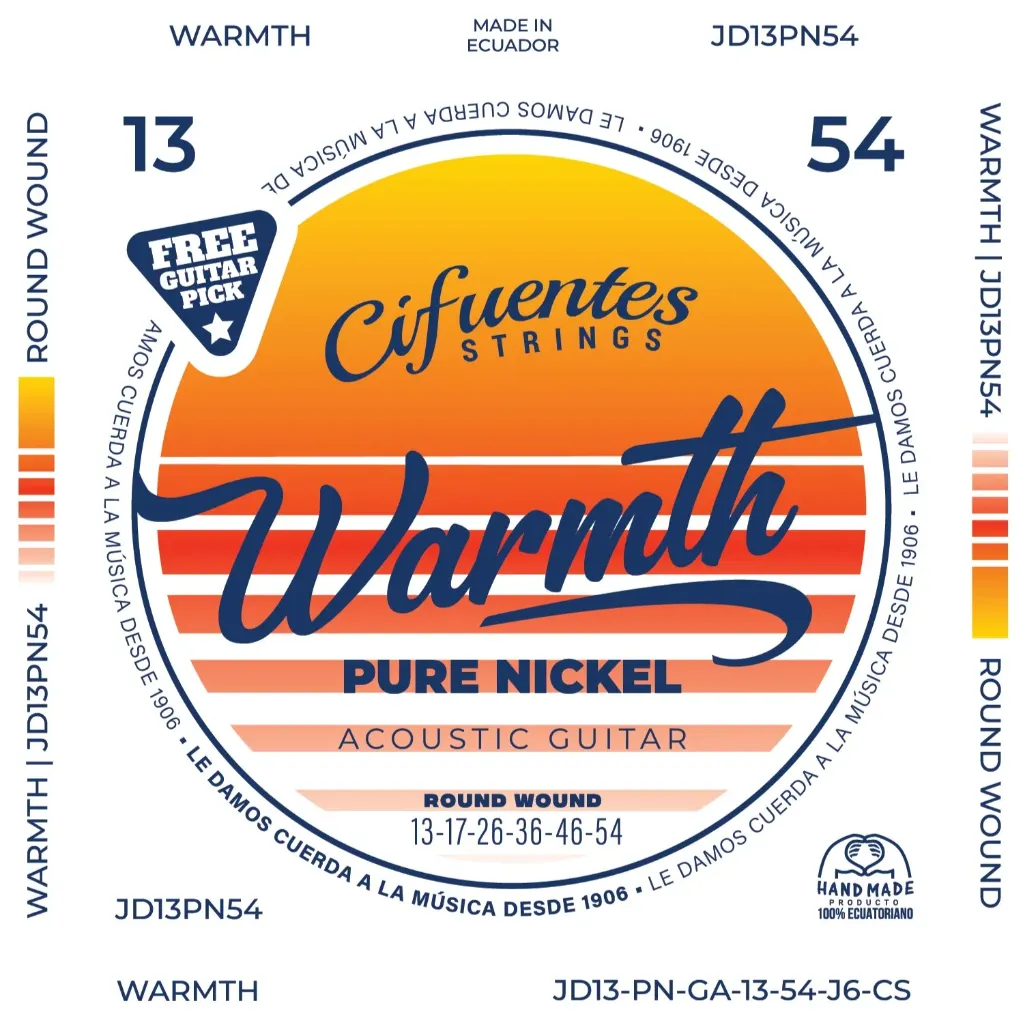 [JD13-PN-GA-13-54-J6-CS] Juego-Acustica-JD13-13-56-Pure Nickel