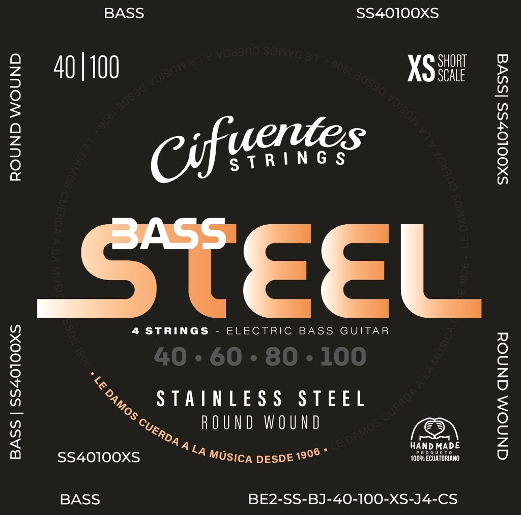 Juego-Bajo Electrico-BE2-40-100-XS-Steel