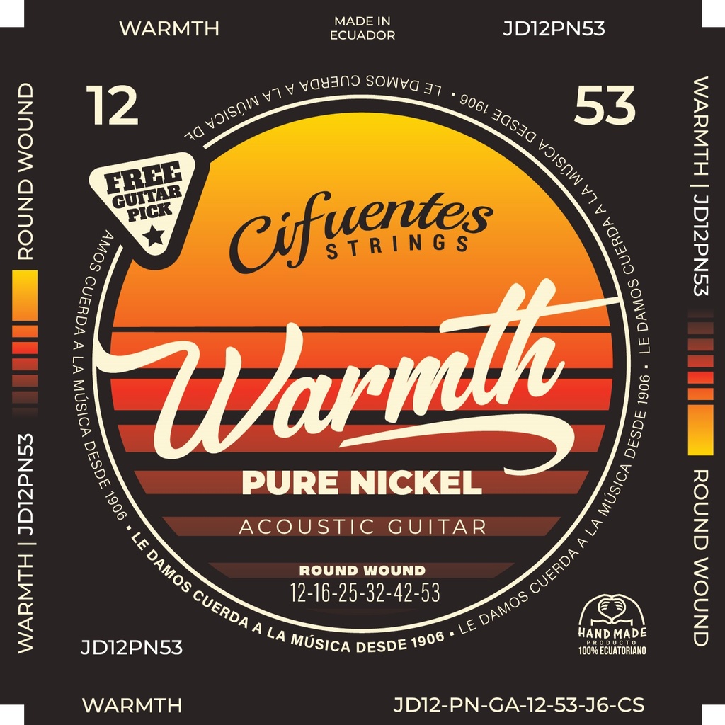Juego-Acustica-12-53-Warmth-Pure Nickel 