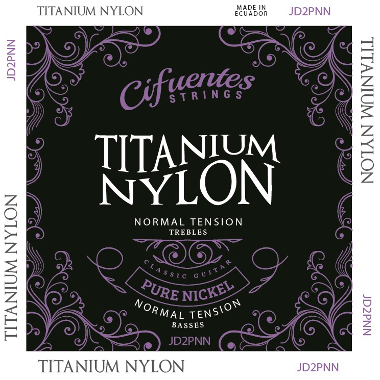 [JD2-PN-GC-TN-J6-CS] Juego-Clasica-Titanium Nylon-Pure Nickel-Normal Tension