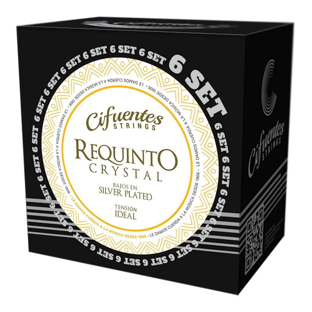 Set 6-Requinto-AC3-Silver Plated-Tension Ideal