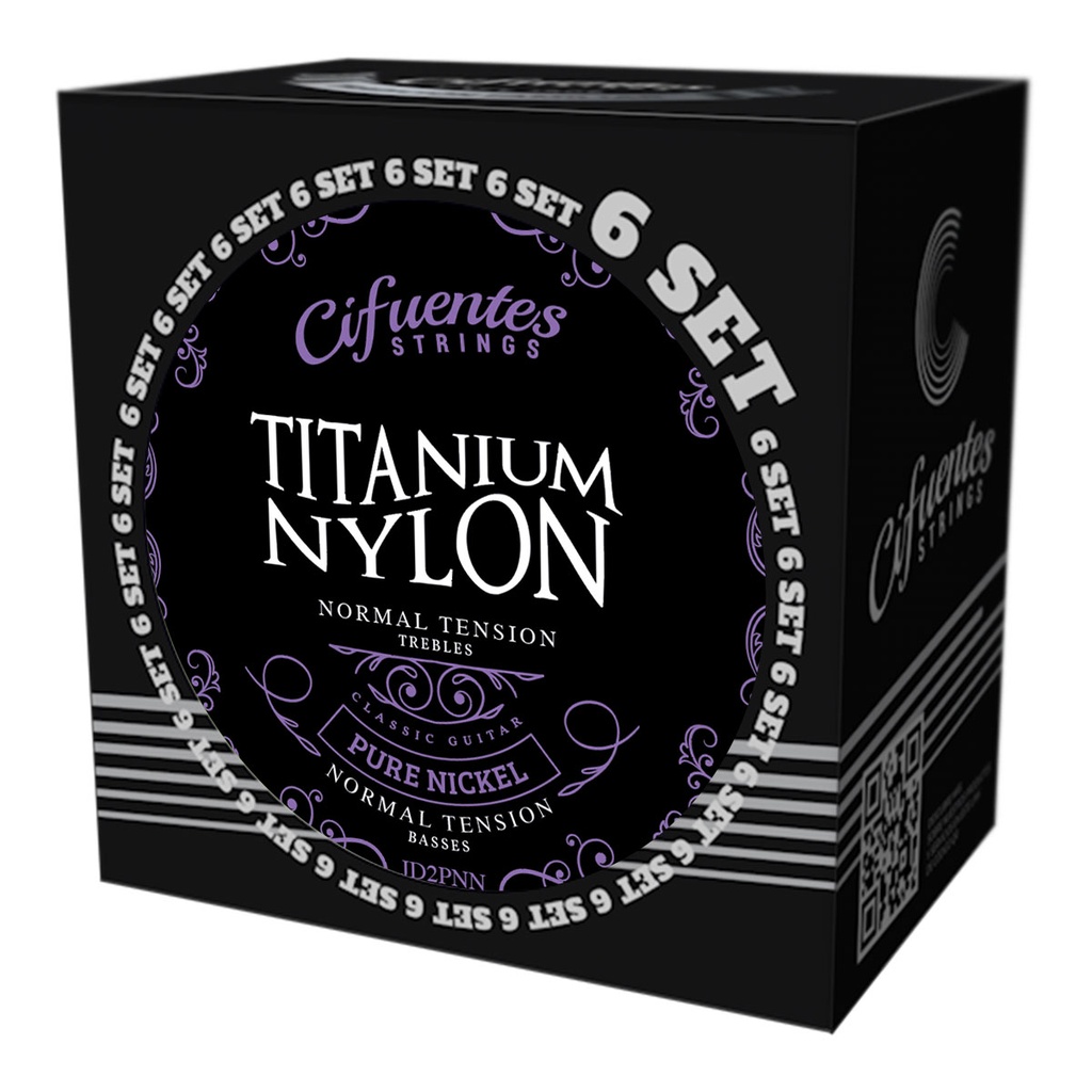 [JD2-PN-GC-TN-S6-CS] Set 6-Clasica-Titanium Nylon-Pure Nickel-Normal Tension