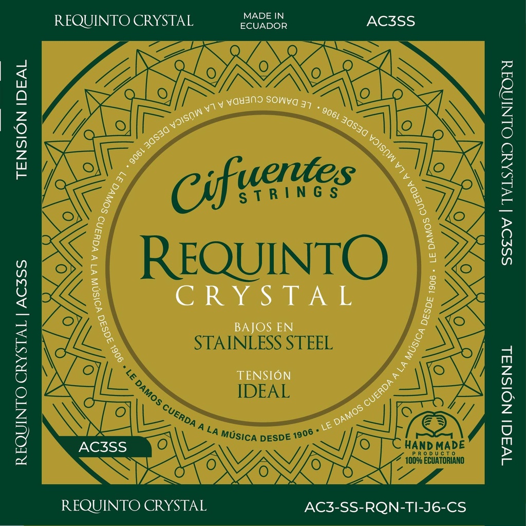 [AC3-SS-RQN-TI-J6-CS] Juego-Requinto-AC3-TI-Stainless Steel