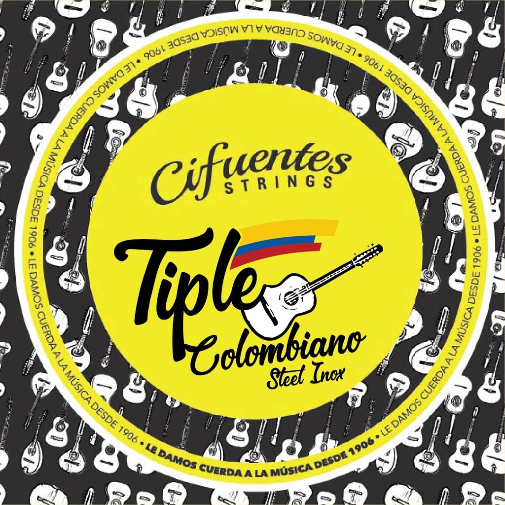 [TC1-SS-FLK-9-26-J12-CS] Juego-Tiple Colombiano-Acero Inox-09-26
