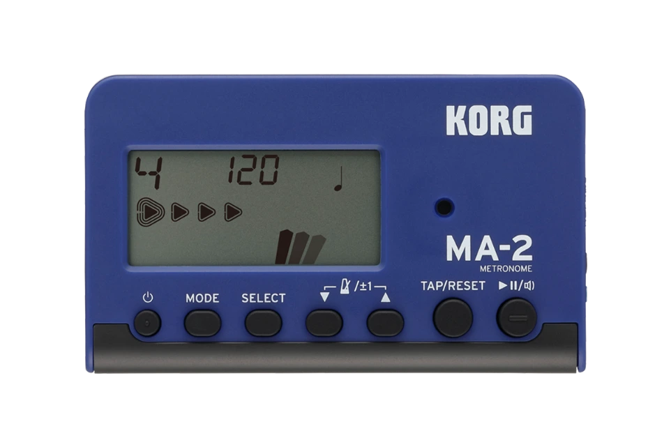 Korg MA-2 Digital Metronome-Battery Life-Blue/Black