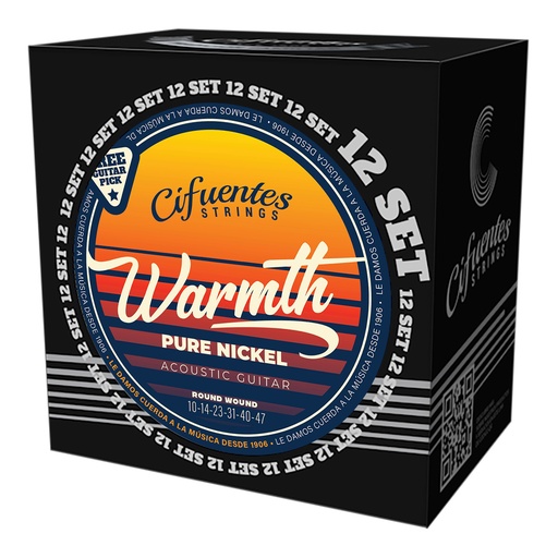 [JD10-PN-GA-10-47-S12-CS] Set 12-Acustica-10-47-Warmth-Pure Nickel