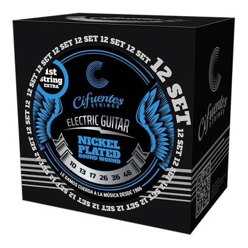 [AC10-NP-GE-10-46-S12-CS] Set 12-Electrica-10-46-Nickel Plated