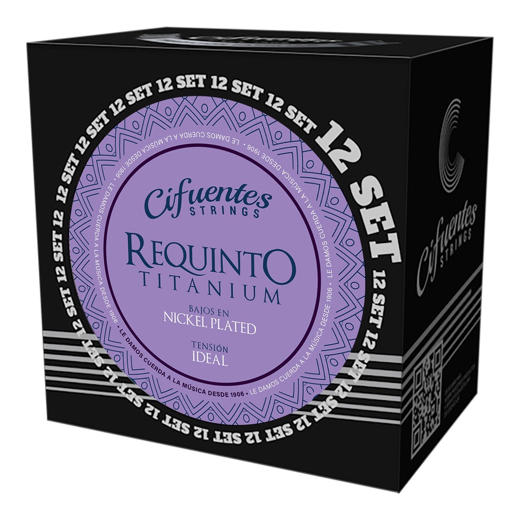 Set 12-Requinto-AC4-TI-Nickel Plated | Cifuentes Strings
