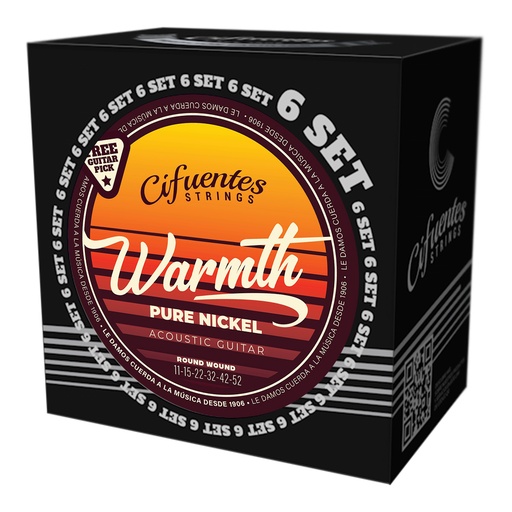 [JD11-PN-GA-11-52-S6-CS] Set 6-Acustica-11-52-Warmth-Pure Nickel
