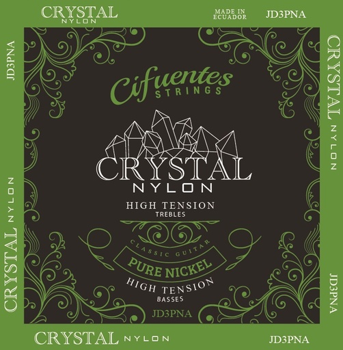 [JD3-PN-GC-TA-J6-CS] Juego-Clasica-Crystal Nylon-Pure Nickel-High Tension