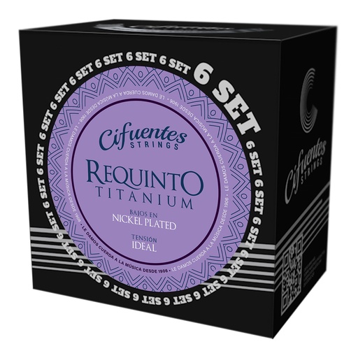 [AC4-NP-RQN-TI-S6-CS] Set 6-Requinto-AC4-TI-Nickel Plated