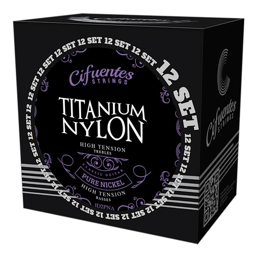 [JD2-PN-GC-TA-S12-CS] Set 12-Clasica-Titanium Nylon-Pure Nickel-High Tension
