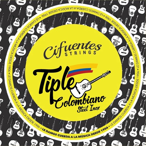 [TC1-SS-FLK-9-26-J12-CS] Juego-Tiple Colombiano-TC1-09-26-Steel Inox